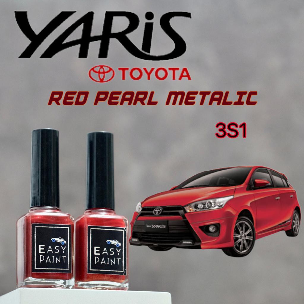 Cat Oles Red Pearl Metalic 3S1 Toyota Yaris Etios Vios Merah Metalik Penghilang Baret