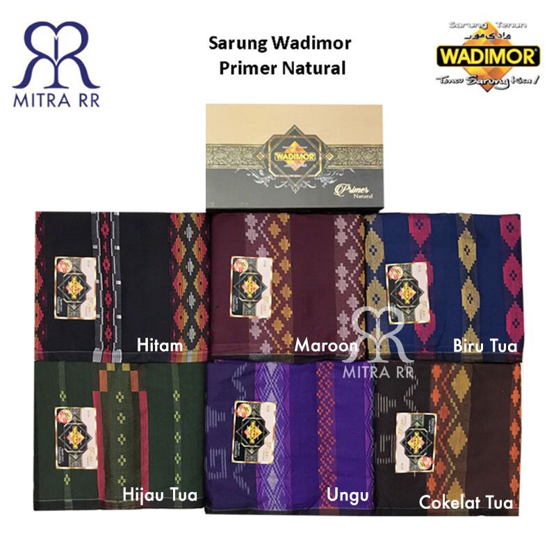 Sarung WADIMOR motif PRIMER NATURAL Satuan / Grosir Sarung Dewasa