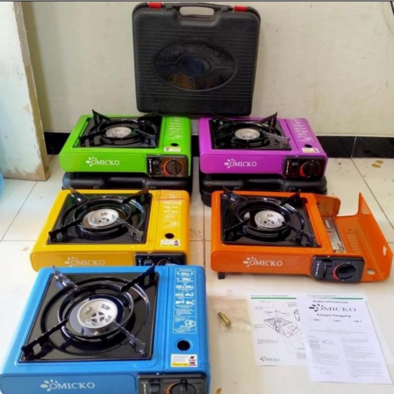 Kompor Gas Portable OMICKO Portable Stove 1 Tungu FREE KOPER