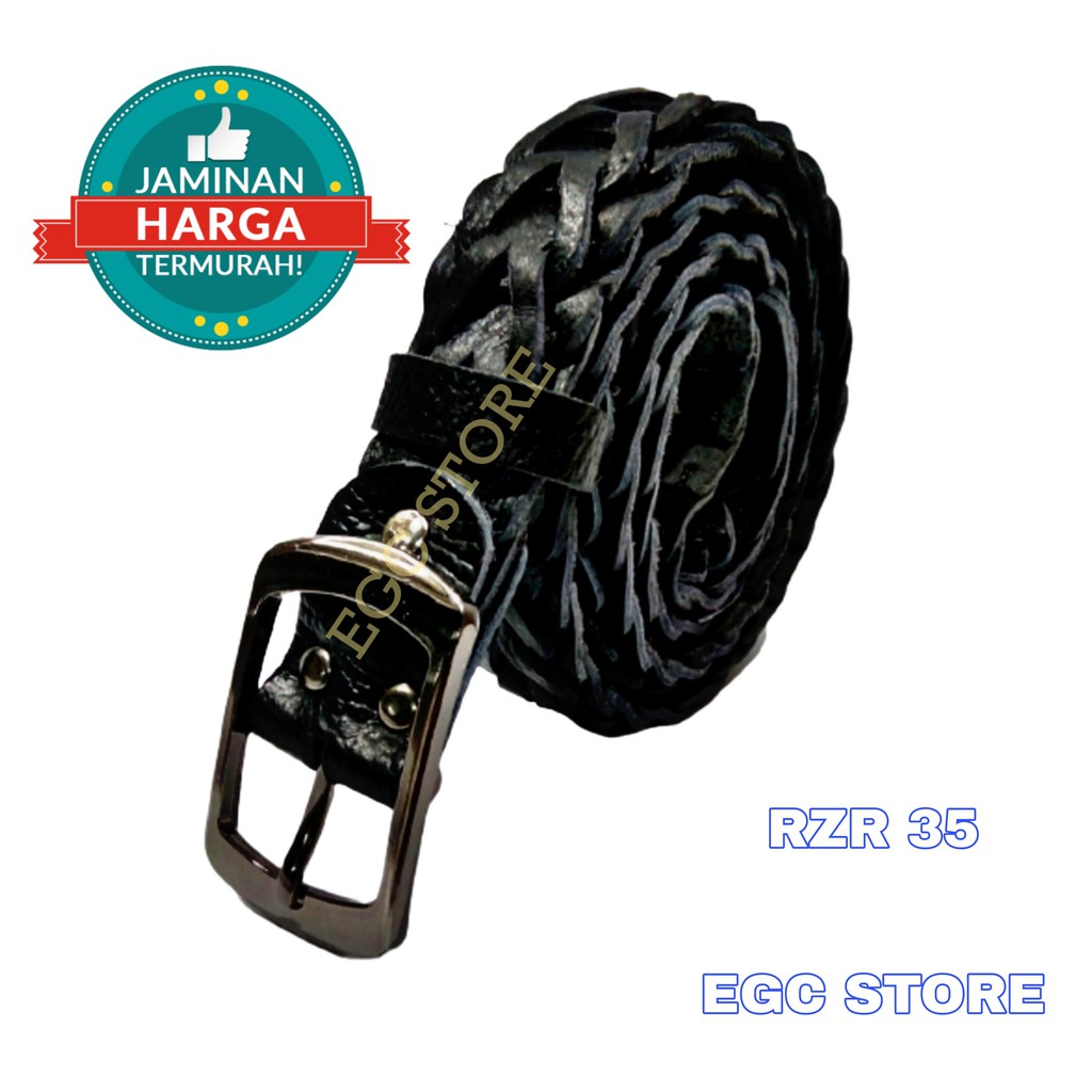 IKAT PINGGANG WANITA KULIT MODEL KEPANG / WOMEN LEATHER BELT RZR 35
