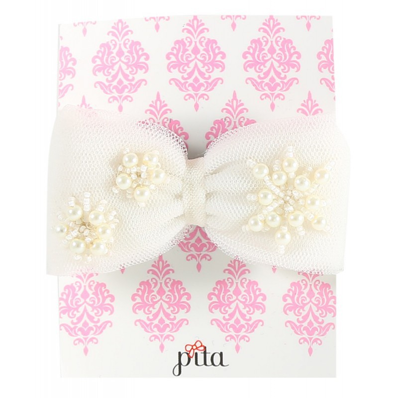 Pita Fufu Snowflake Headband - White