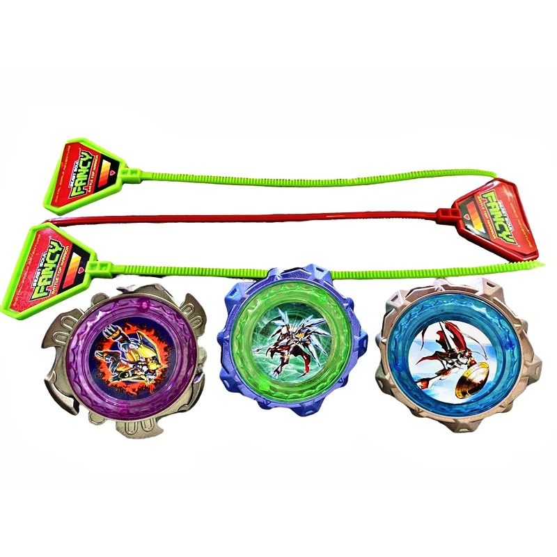 MC 412 MAINAN GANGSING BEYBLADE FANCY / MAINAN ANAK EDUKASI GANGSING TARIK LUCU DIAMETER 7 CM