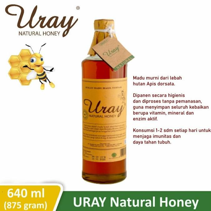 

Promo Awal tahun Madu Uray - Natural Honey (640 ml / 875 gram) Promo Awal tahun