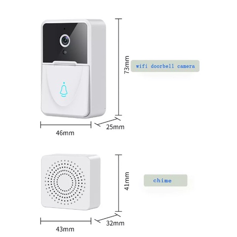 BELL RUMAH KAMERA / BEL KAMERA / CCTV / IP CAMERA / BELL CAMERA MINI / BEL PINTU / BEL RUMAH / BELL WIFI bel pintu dengan Kamera - Smart Door Bell - Ip Camera - Wireless  - Wifi - interkom Video doorbell