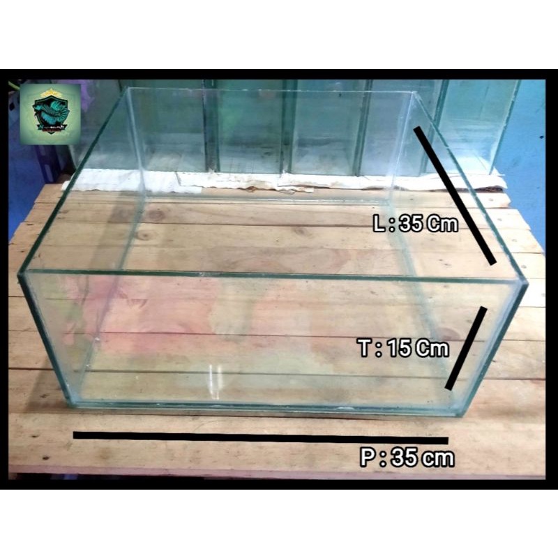 Aquarium 35x35x15/Shallow Tank/Aquarium pendek