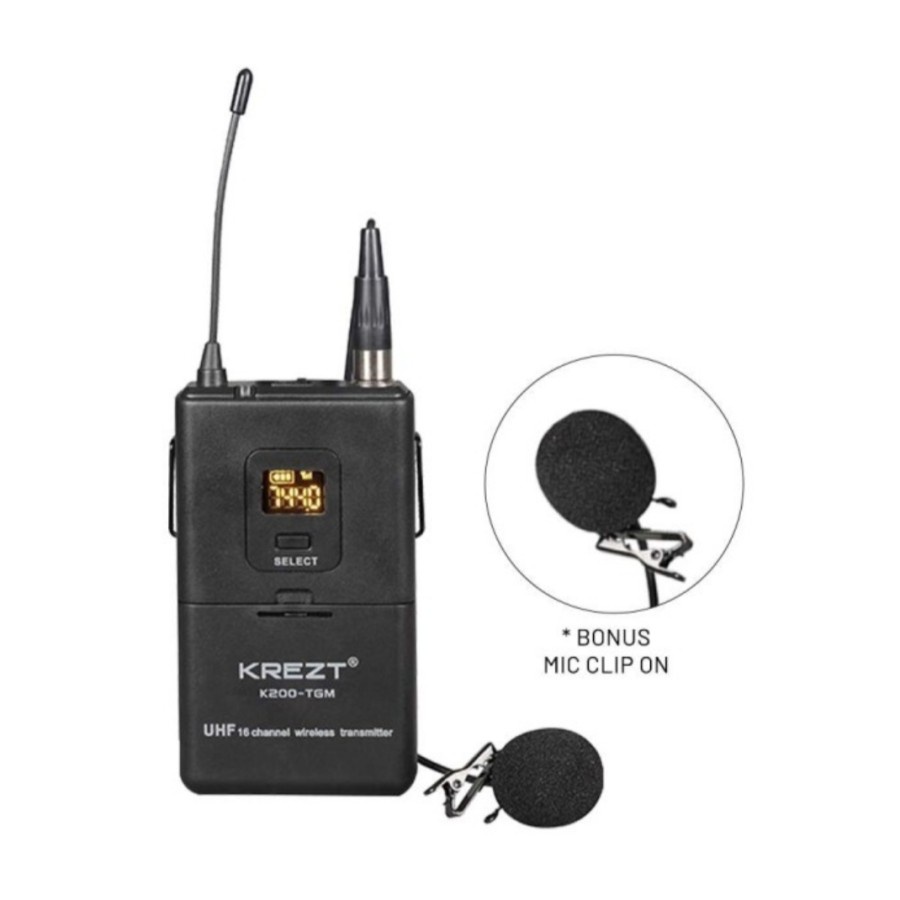 Mic Wireless Tour Guide Audio System KREZT K200 TGM Mic + Earphone Microphone Tour Guide Microphone Translater