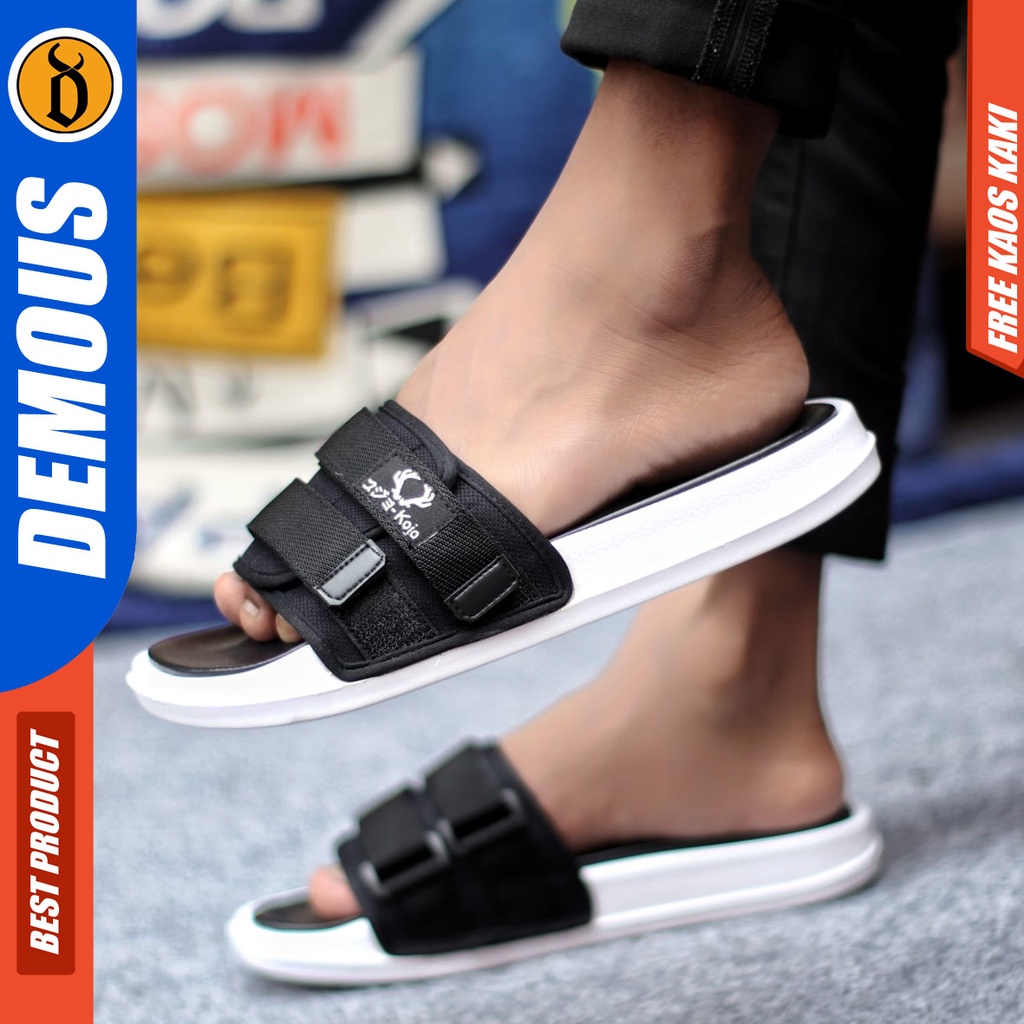 DEMOUS MAXI Sandal Pria Distro Kekinian Murah Slipper