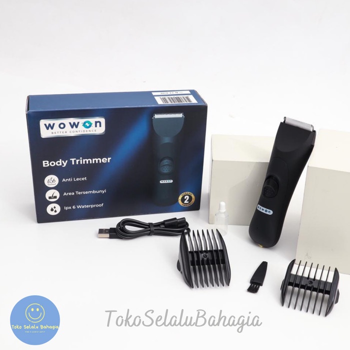 Alat Cukur Rambut Elektrik Wowon Body Trimmer (Cukur Bulu Kemaluan & Area Sensitif) Hair Clipper(D8C