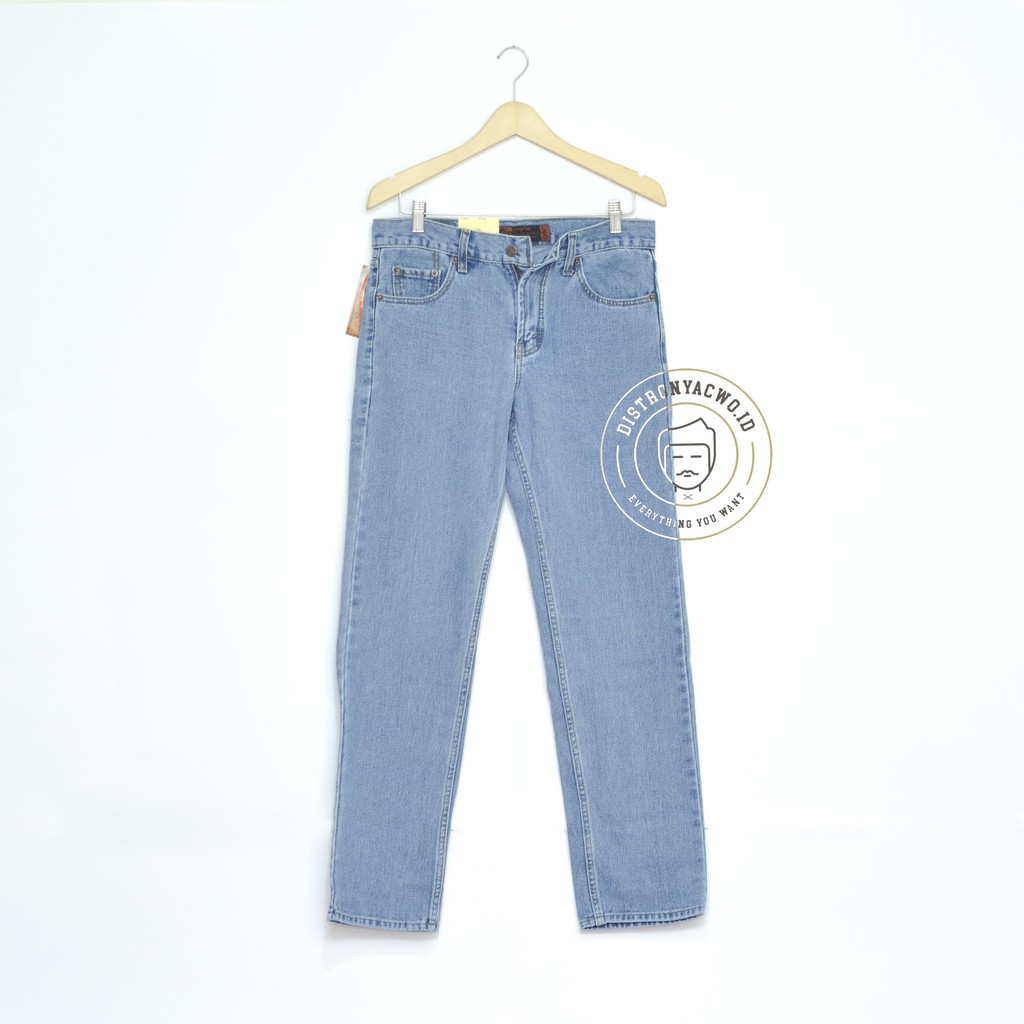 CELANA PANJANG CLANA JEANS LEA GRADE ORI PREMIUM MURAH  BIRU TUA