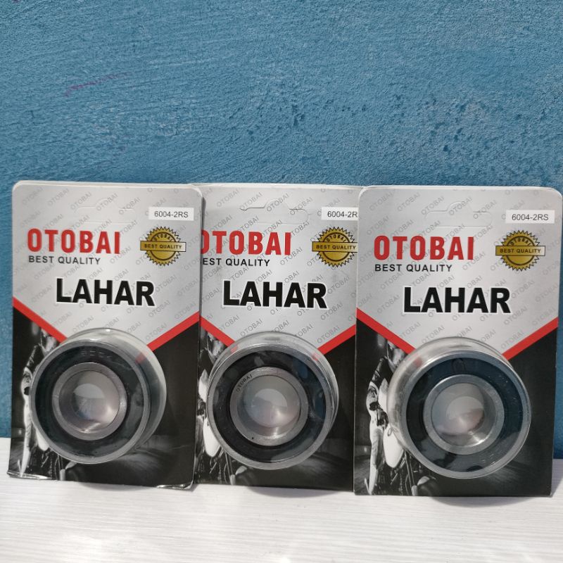 Bearing Kelahar Lahar Laker Bering OTOBAI 6004 2RS  Per 10 pcs Bearing 6004 Paketan 10pcs