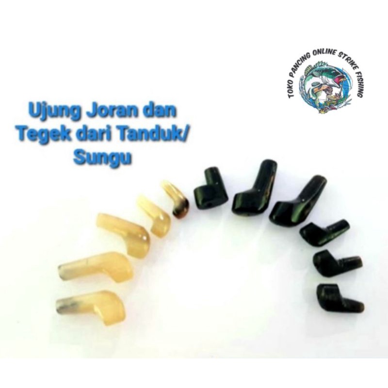 Ujung joran tegek dari sungu/Tanduk marit