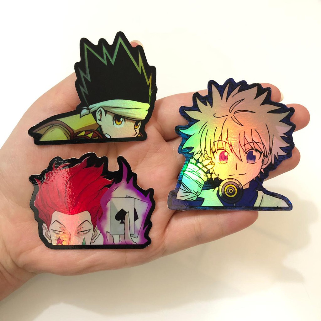 

Sticker Hologram Anime - Hunter x Hunter - Set 3pcs NEW