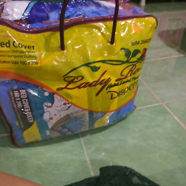 Ww Bed Cover Set- Doraemon (rumbai) - Lady Rose - 160x200 (queen)