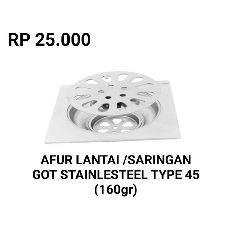 AFUR LANTAI /SARINGAN GOT 4&quot;M(10CM) STAINLESTEEL HIGH QUALITY PRODUCT