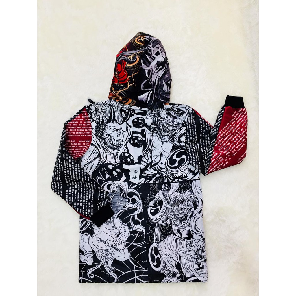 Raijin Japan God Waterproof Coat Fullprint Premium Quality