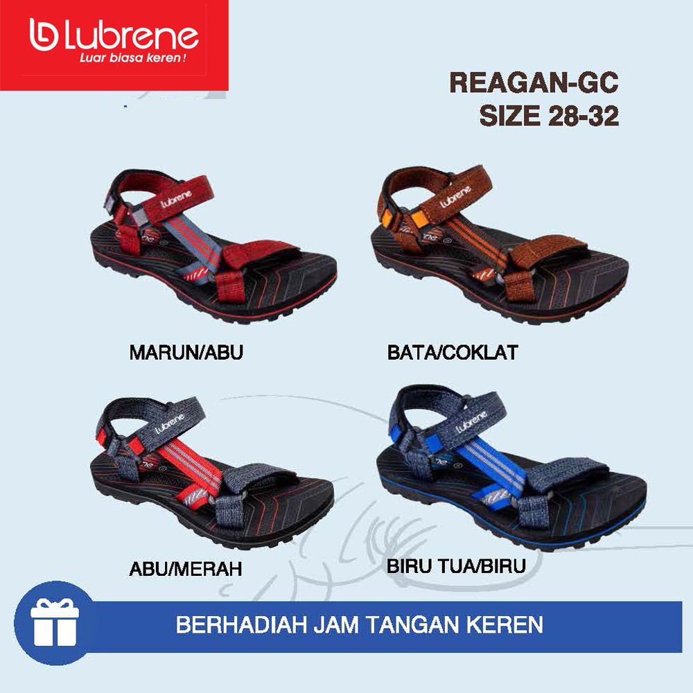 (CUCI GUDANG)LUBRENE REAGAN Size 32-37 / Sandal Tanggung / Sandal Casual