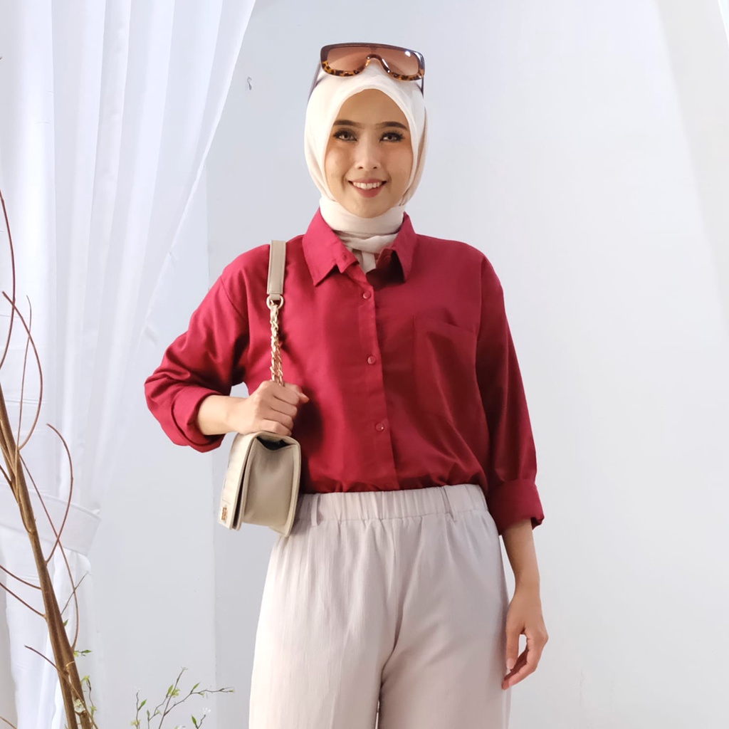 KEMEJA OVERSIZED LINEN WANITA