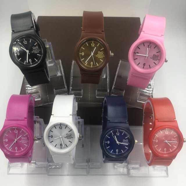 Jam tangan pria wanita tali warna murah jelly angka s1009