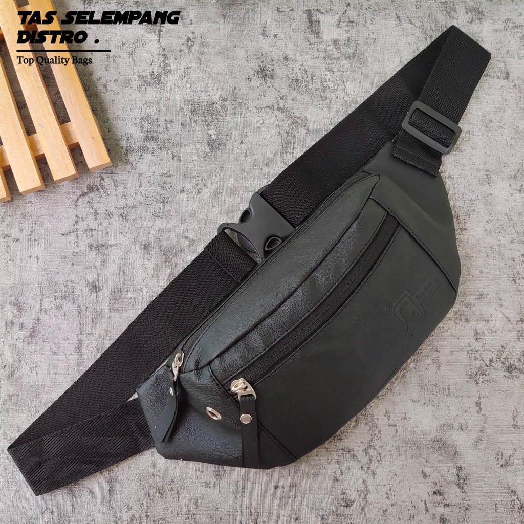 Tas Selempang Pria Cowok Kulit Terbaru Waistbag Tas Pinggang Kulit Tas
