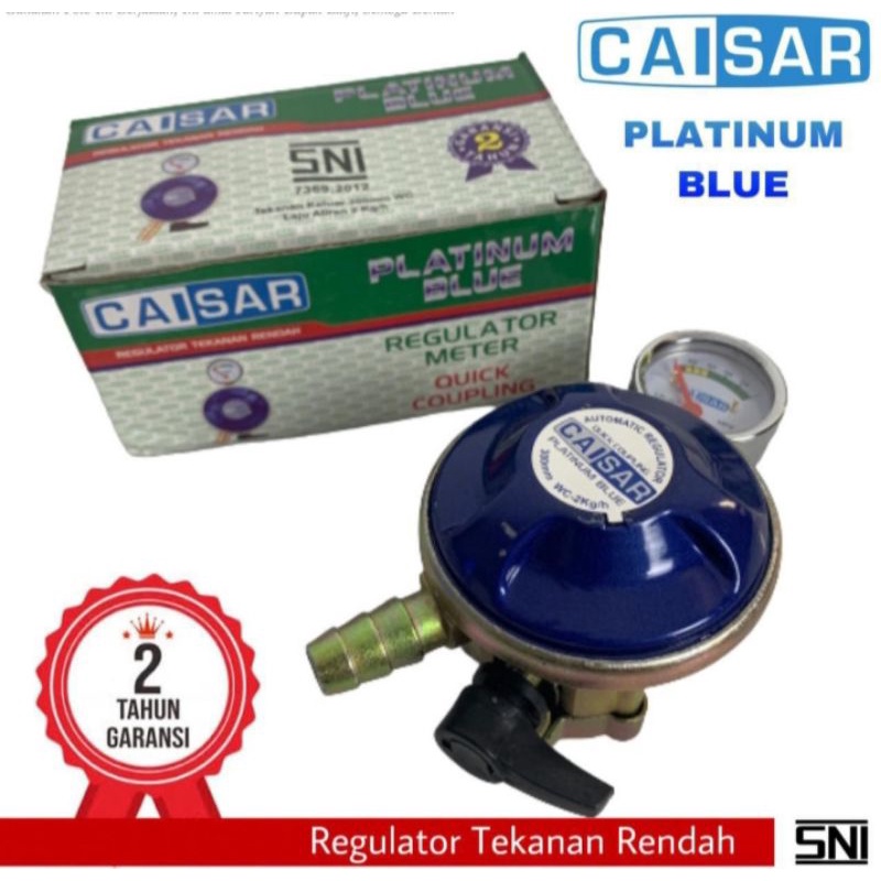 REGULATOR METER PLATINUM BLUE CAISAR QUICK COUPLING