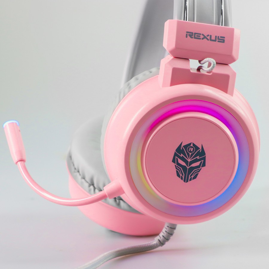 Rexus Headset Gaming Vonix F30 - Merah Muda