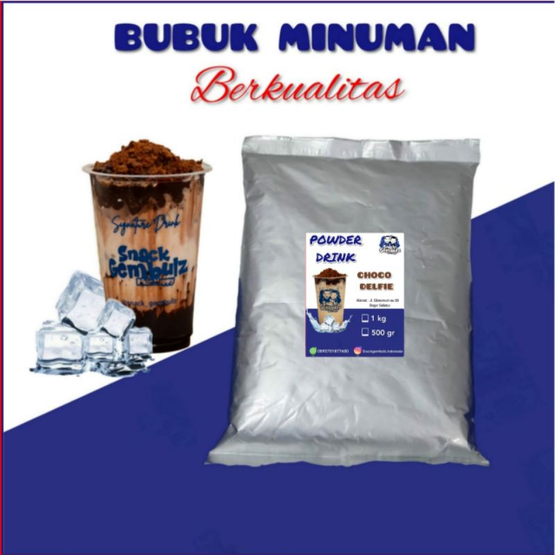 

Choco Delfie/1000gr/500gr/Serbuk/Powder/Bubuk Minuman Kekinian