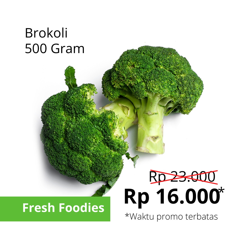 

Brokoli Hijau Segar dan Fresh 500 gr gram - Sayur Brokoli Hijau Super