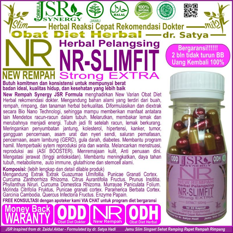 NEW REMPAH NR-SLIMFIT DOSIS STRONG EXTRA HERBAL PELANGSING ALAMI AMPUH NR DETOX
