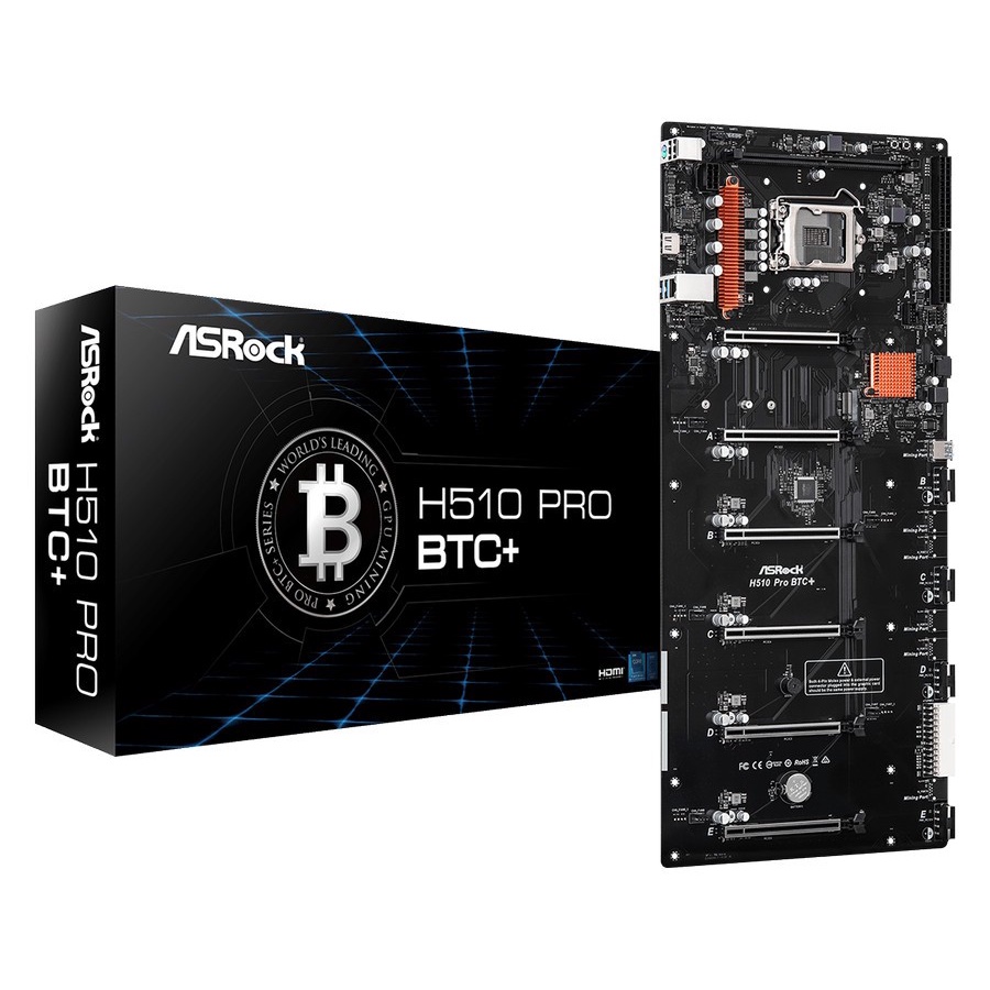 ASRock H510 Pro BTC+ Mining 6 Slot PCI Express 3.0 x16
