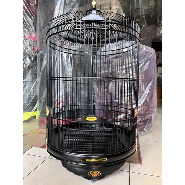 Sangkar Murai SNI Black Doff Premium No 2/ Kandang Murai SNI Premium