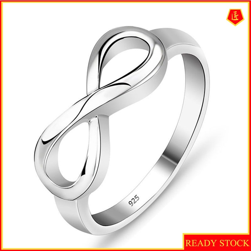 [Ready Stock]Creative Simple Knot Silver Ring