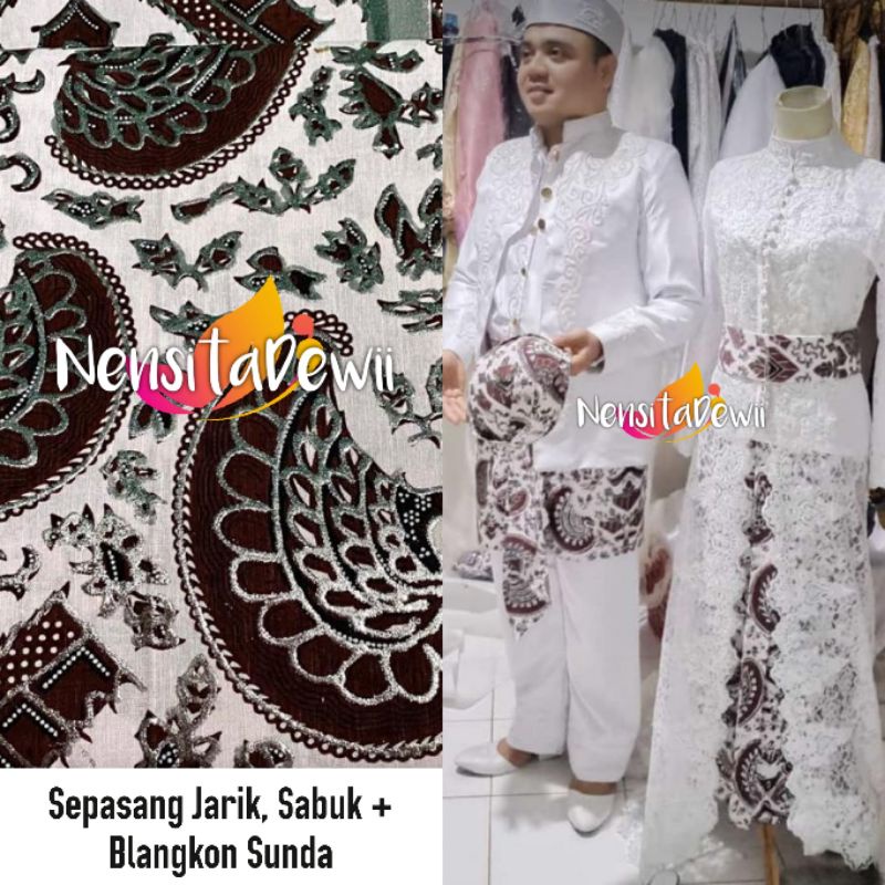 Sepasang Jarik Instan, Sabuk + Blangkon / Jarik Prodo Pengantin