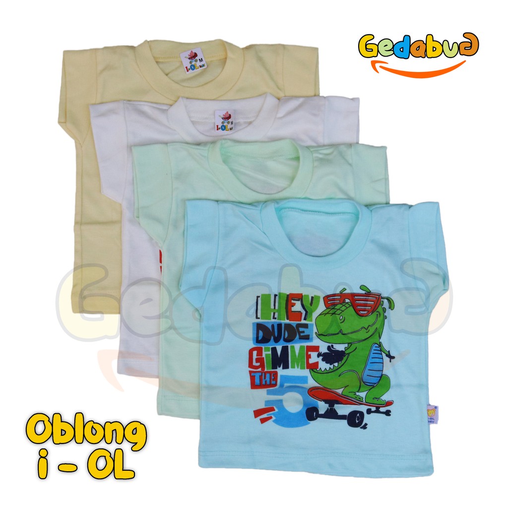 Kaos Oblong Anak IOL Motif | Pakaian Bayi Gambar Karakter Lucu