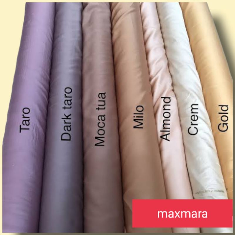 Kain maxmara silk Bahan furing kebaya Polosan atasan Kebaya Bahan gamis