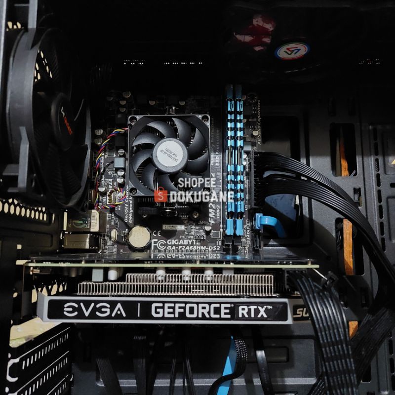 Paket Amd A8 7680 + Gigabyte GA F2A68HM Processor dan Motherboard mobo pc komputer gaming bundle mai