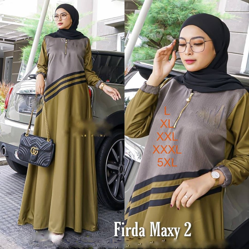 Gamis Jumbo Wanita Busui Terbaru LD 100 110 120 130 140 Baju Hamil Muslimah Murah L XL XXL XXXL XXXX