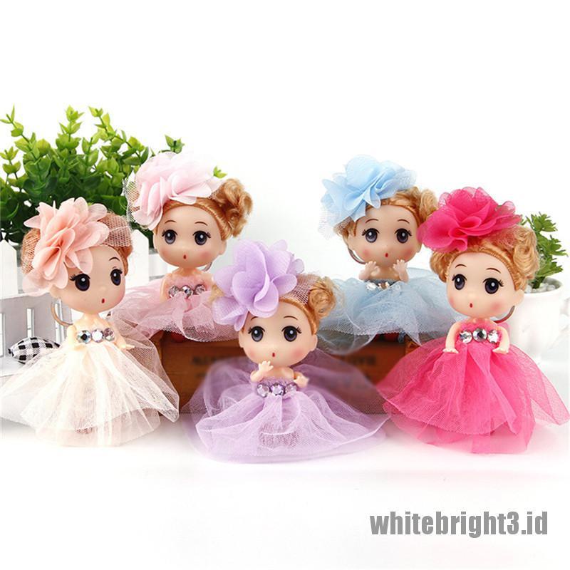 (white3) 12cm Gantungan Kunci Boneka Ddung Mini Lucu