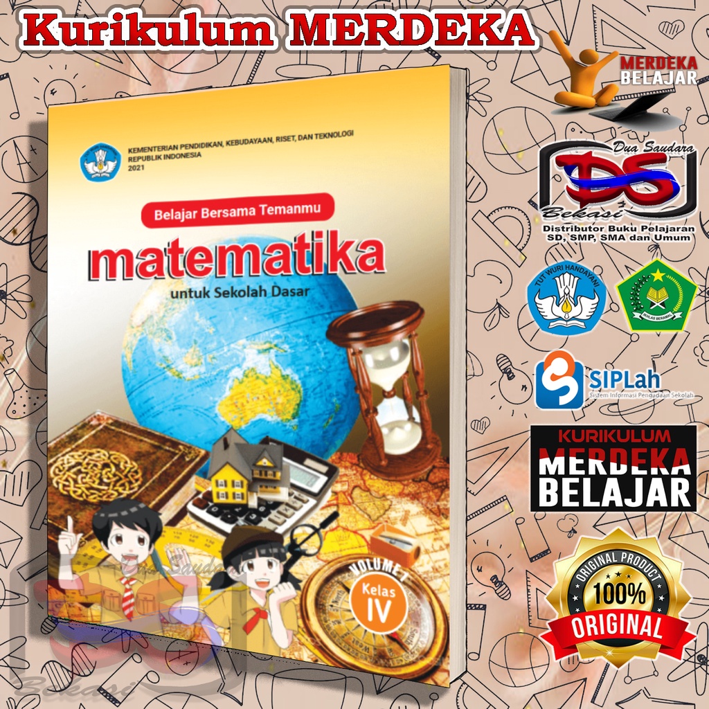 Jual Buku Siswa MATEMATIKA Kelas 4 SD Kurikulum Merdeka 2022 ||KuMer ...