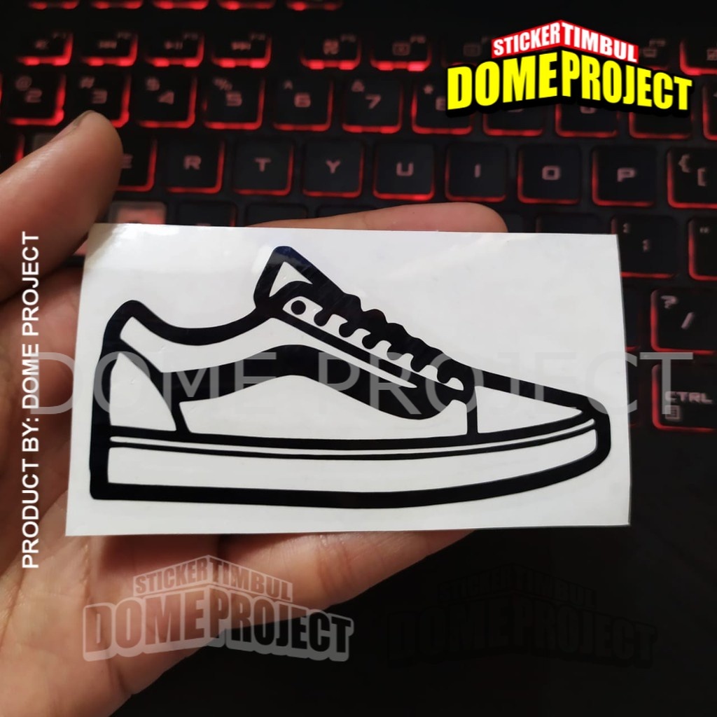 STIKER CUTTING DECAL MOTOR HELM KOPER LOGO VANS SHOES STICKER AESTHETIC KEREN