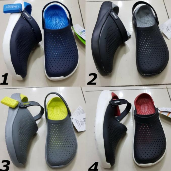 crocs literide clog/sepatu sandal karet/sandal pria/sandal wanita