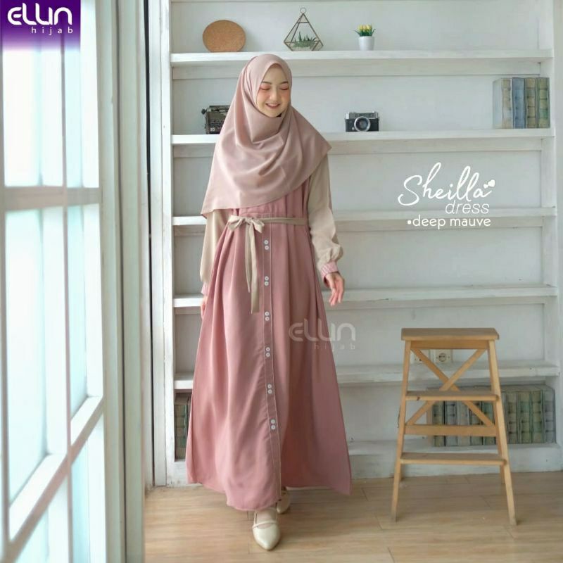 Sheilla dress ori 100 % by Ellin hijab