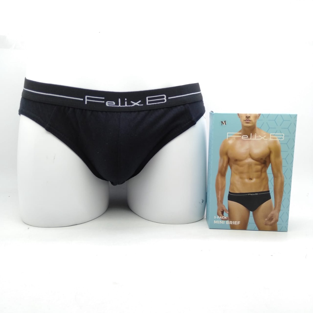 Celana Dalem Pria Cowok CD Briefs Original FELIX BUHLER MINI BRIEF FB 111062-31 Isi 3 Pcs