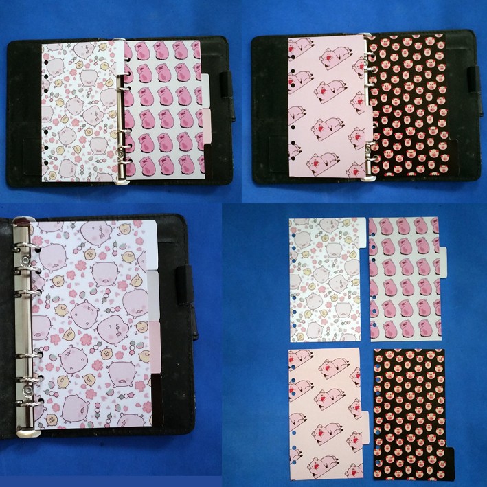 

Pembatas Baby Pig Cute Binder Organizer 2 Ring, 6 Ring, 20 Ring, 26 Ring 1 Set 4 lembar Murah