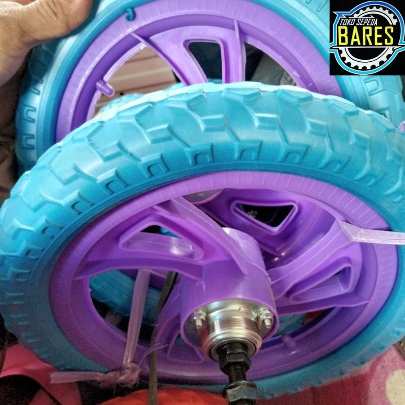 Roda Velg Ban Mati EVA Sepeda BMX / Mini Anak 12 Atlantis AT-PJ-118 / Wheel Set Busa RRC