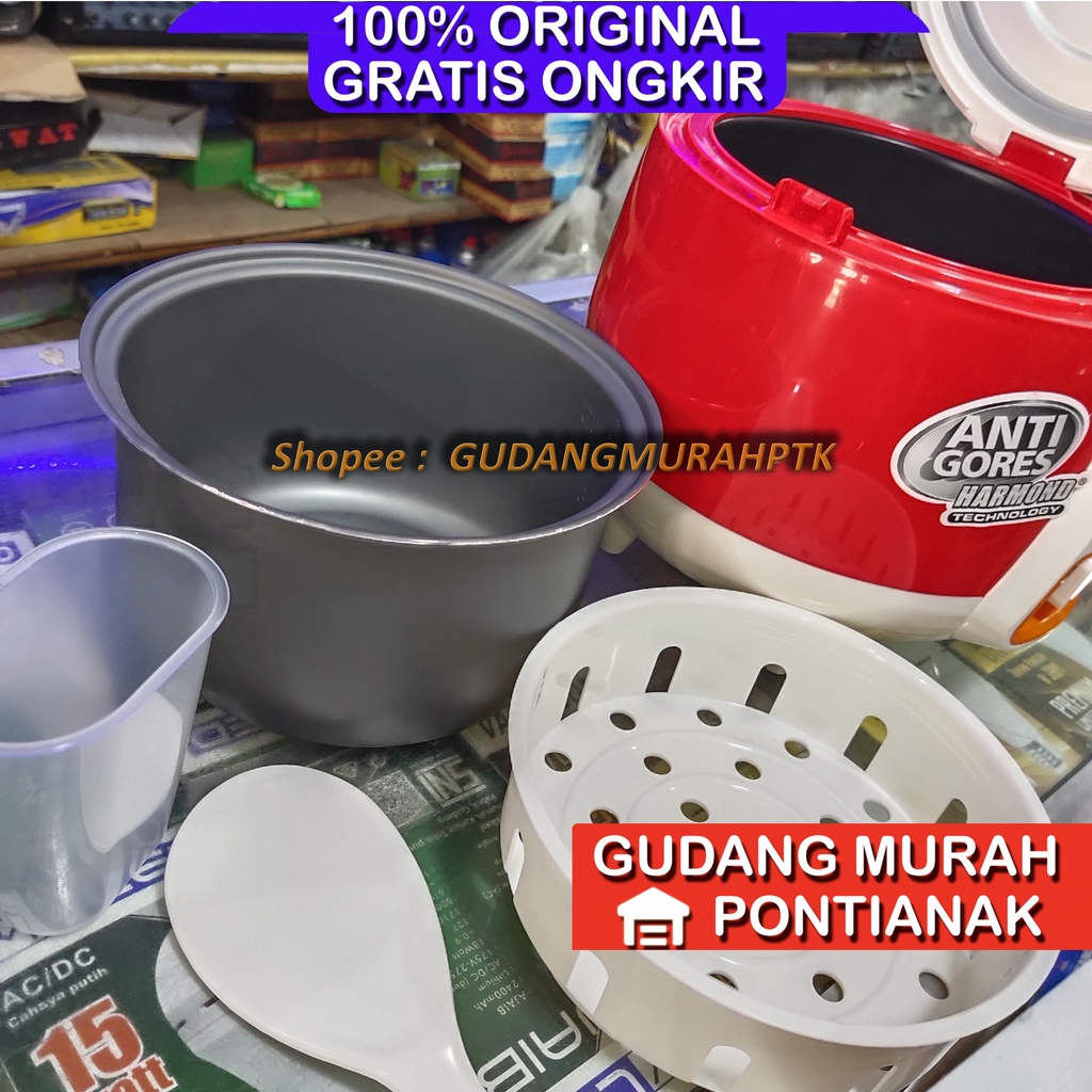 Ricecooker COSMOS ANTI GORES CRJ-6123 Penanak Nasi Magic Com serbaguna memasak dan menghangatkan