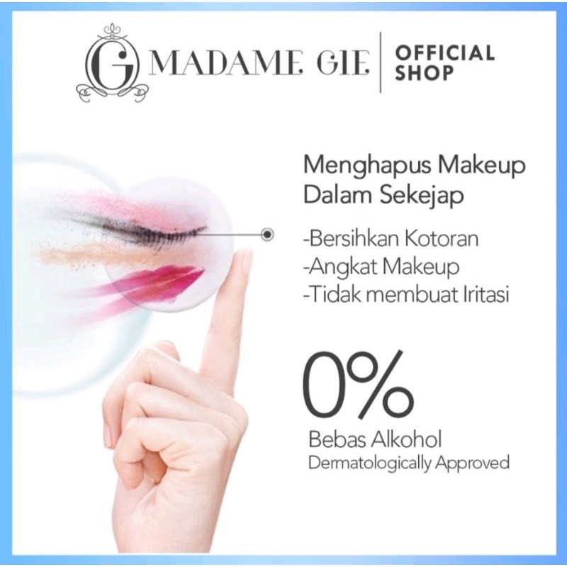 MADAME GIE THAT'S A WRAP EYE &amp; LIP MAKE UP REMOVER WIPE ME OUT MICELLAR WATER