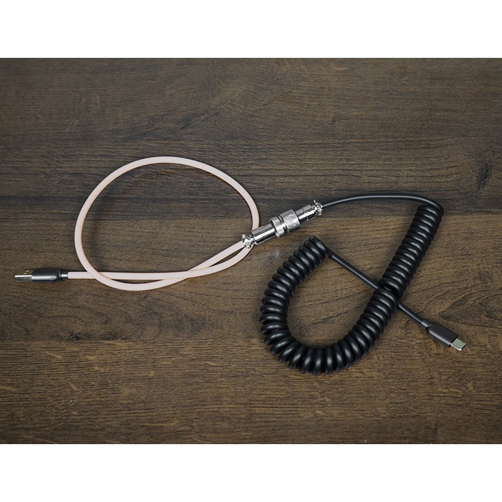FLCMMK Mechanical Keyboard Coiled Cable Type-C Aviator