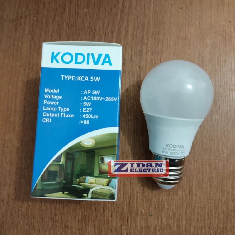 Lampu Led Bulb 5 Watt / Lampu Bohlam Led Bulb 5W Kodiva