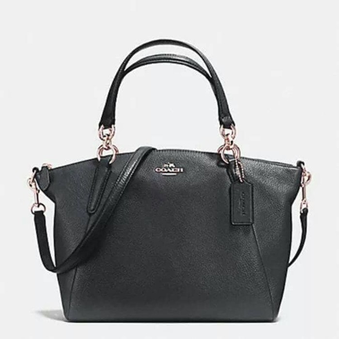 LARIS   Tas Cewek Wanita Coach Original Kelsey Small Black Hitam Kulit Asli  KUALITAS OK