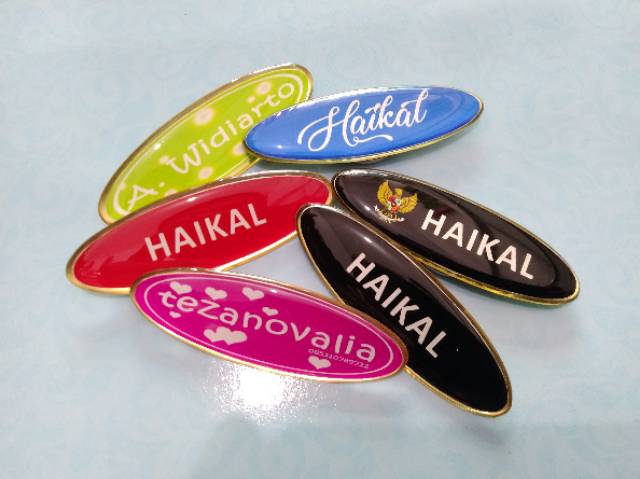 NAME TAG ~ NAMA DADA ~ OVAL